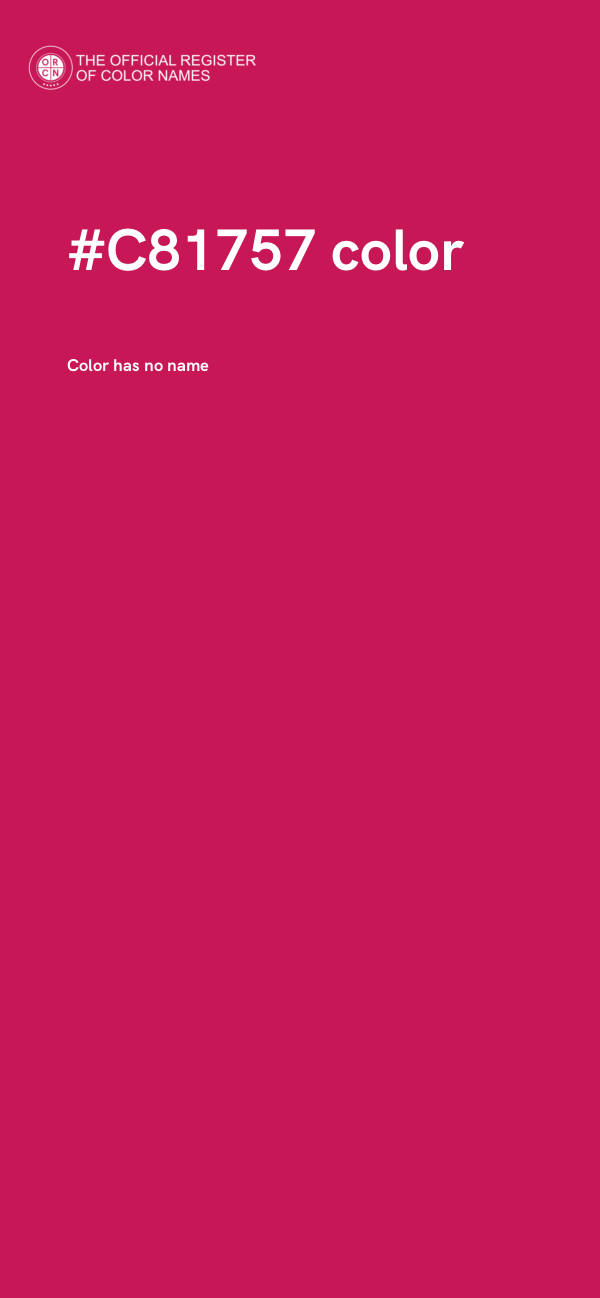 #C81757 color image
