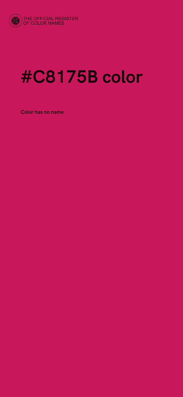 #C8175B color image
