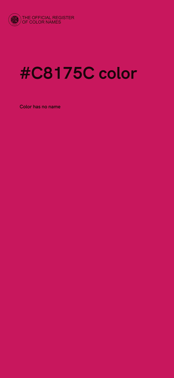 #C8175C color image