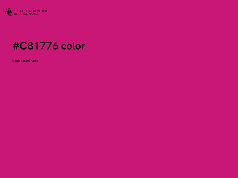 #C81776 color image