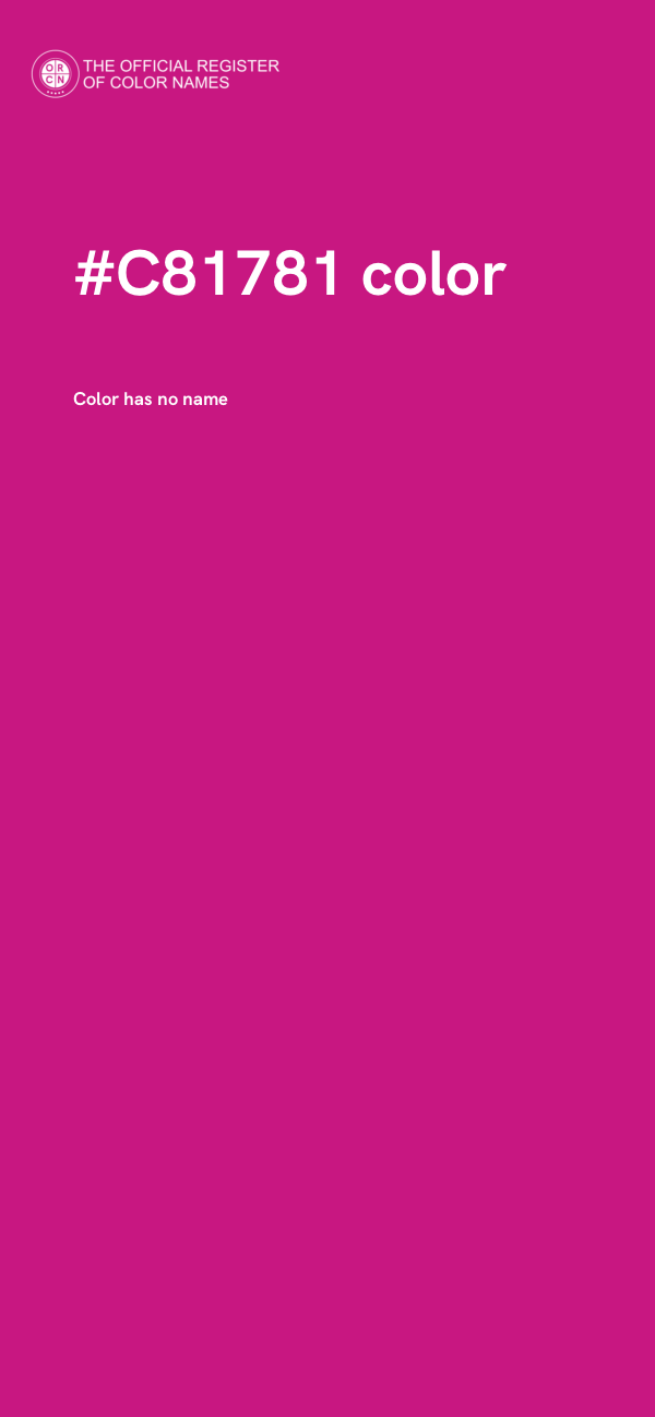 #C81781 color image