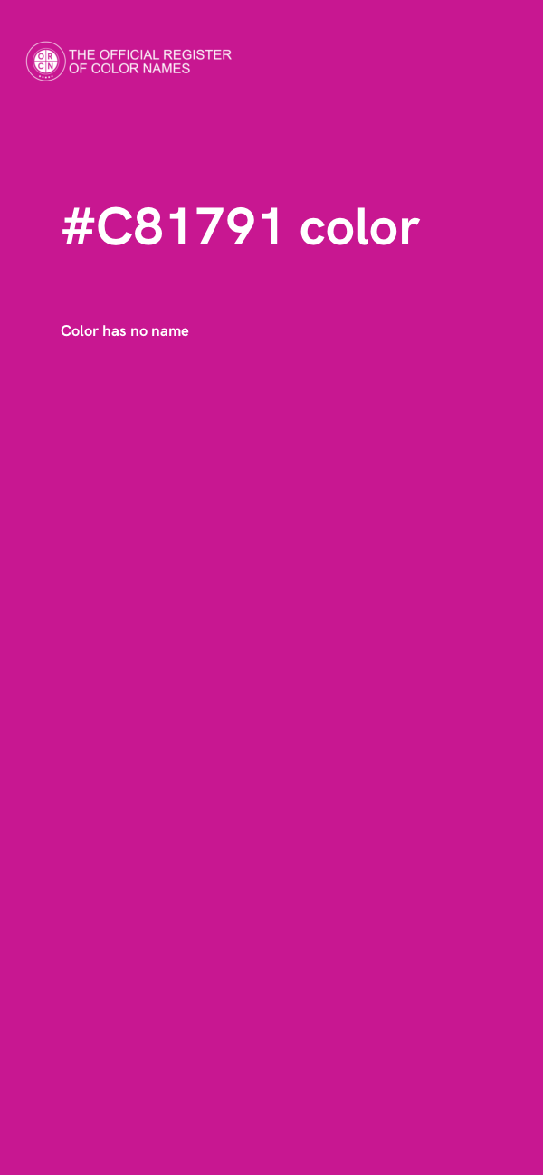 #C81791 color image