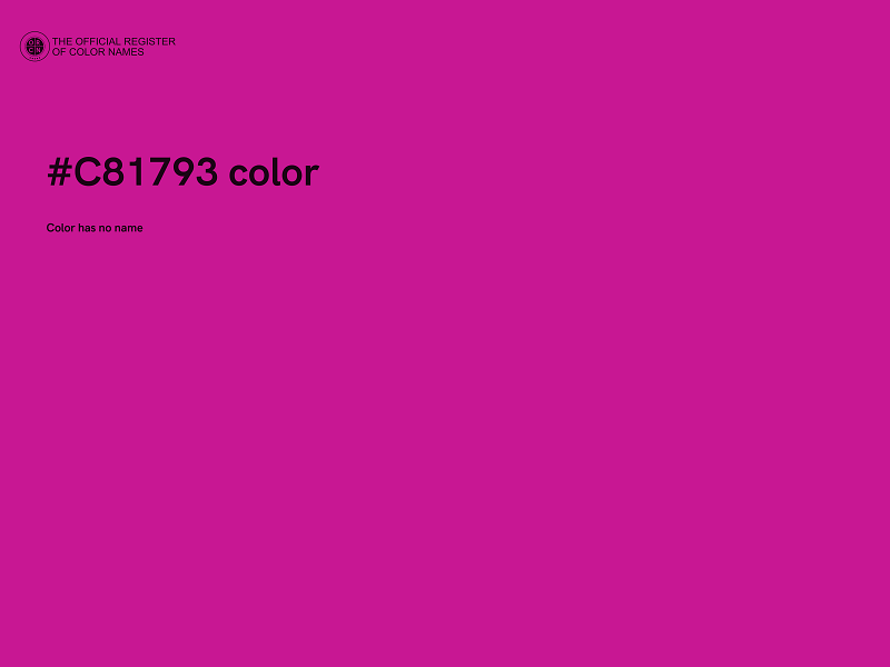 #C81793 color image