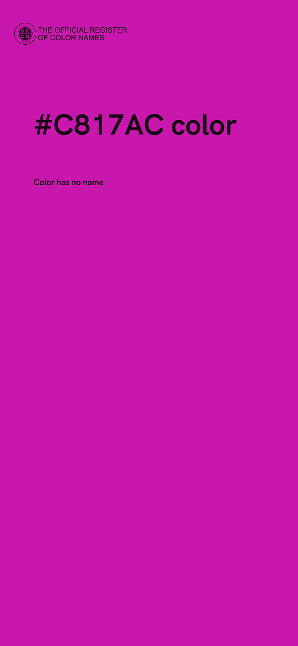 #C817AC color image
