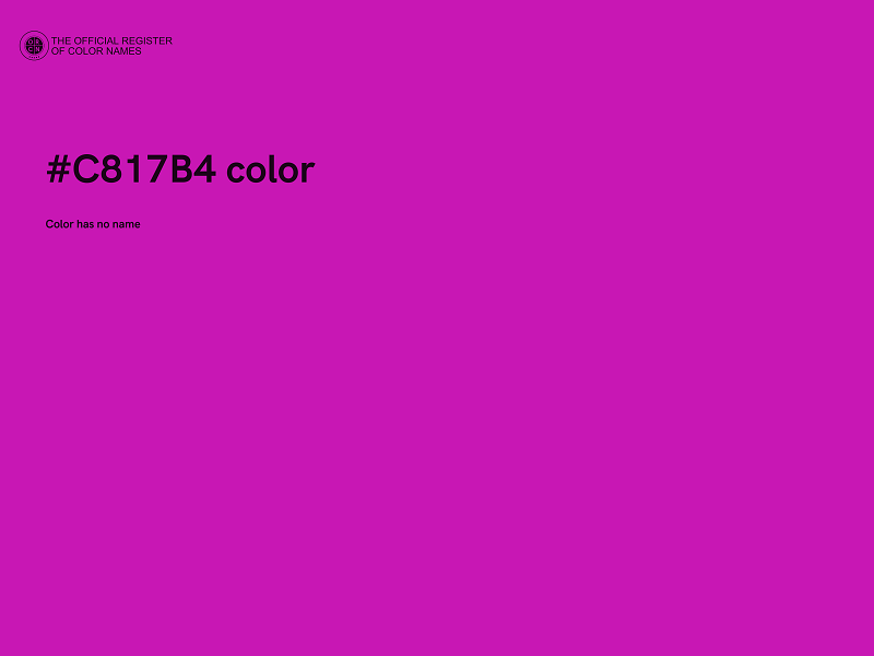 #C817B4 color image