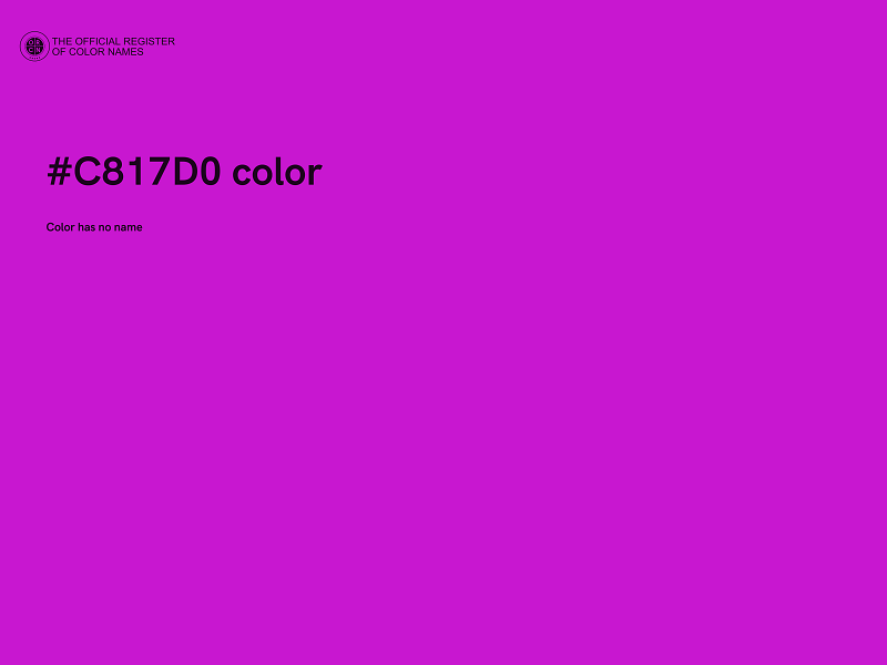 #C817D0 color image