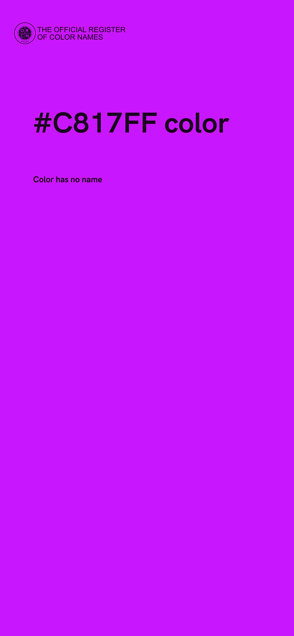 #C817FF color image