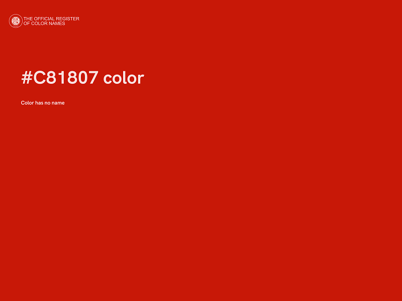 #C81807 color image