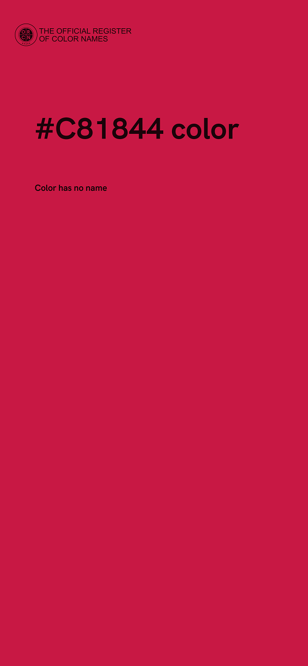 #C81844 color image