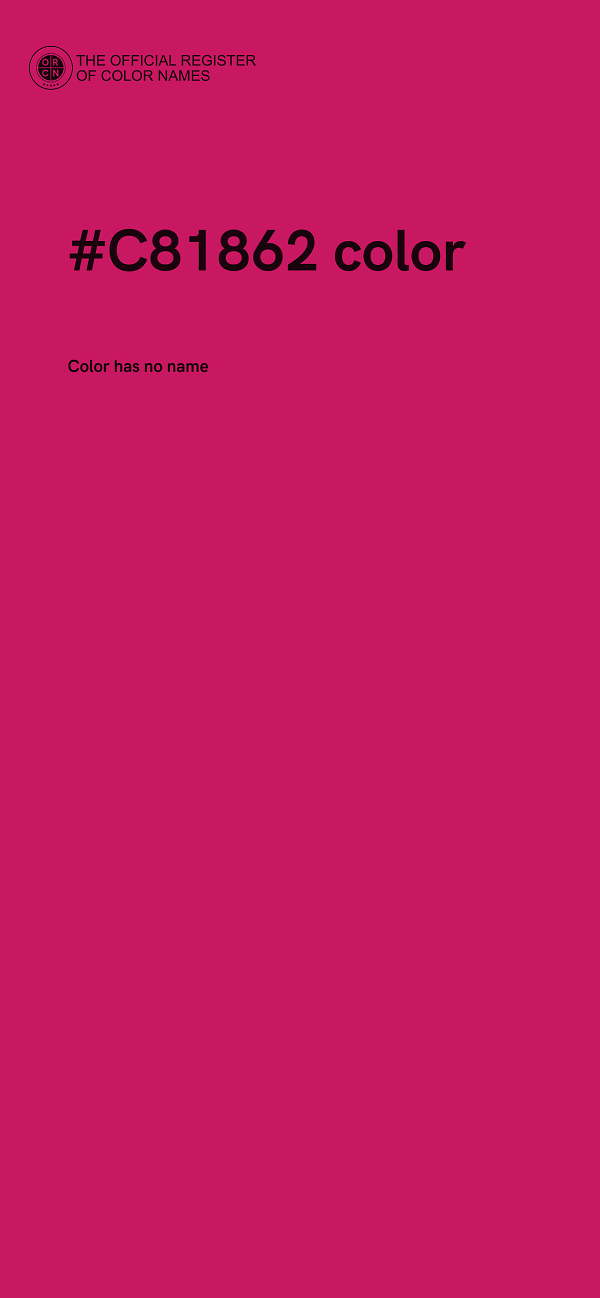 #C81862 color image