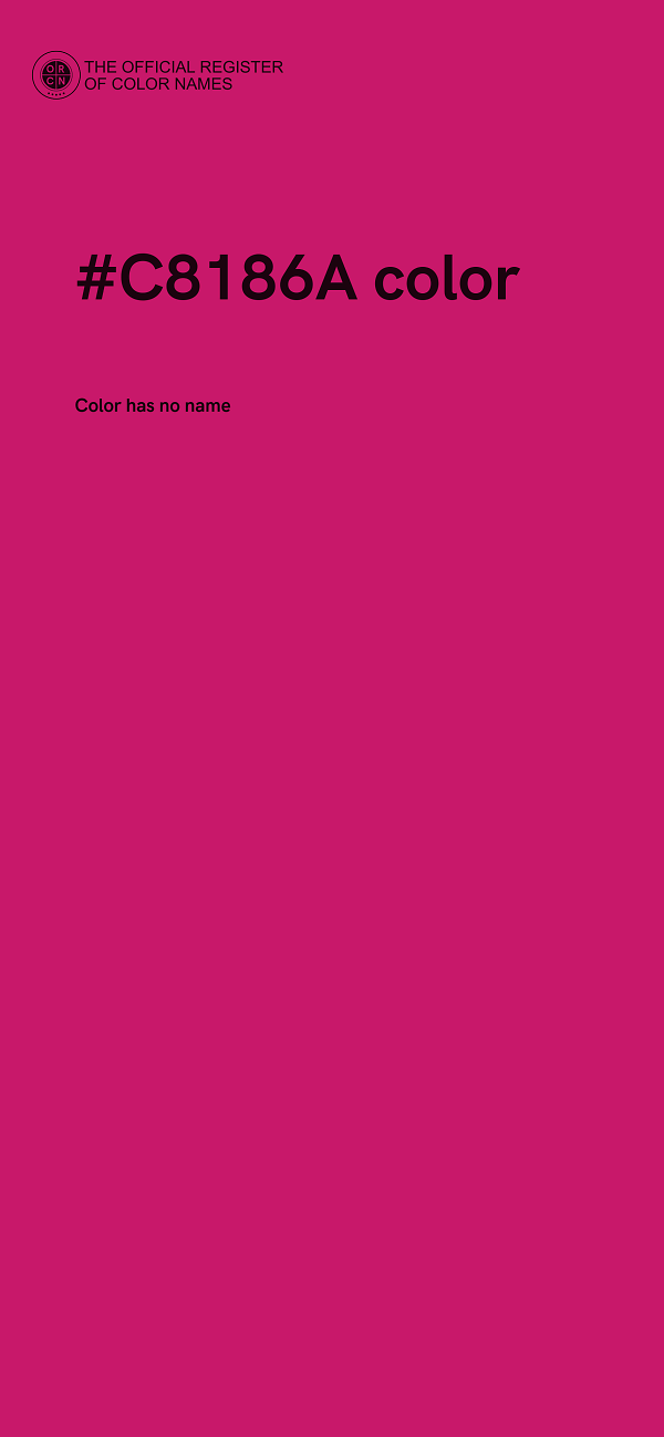 #C8186A color image