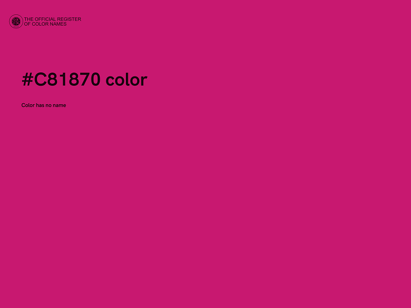 #C81870 color image