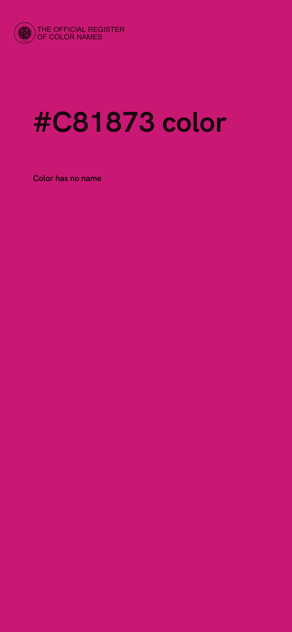 #C81873 color image