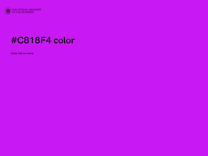 #C818F4 color image