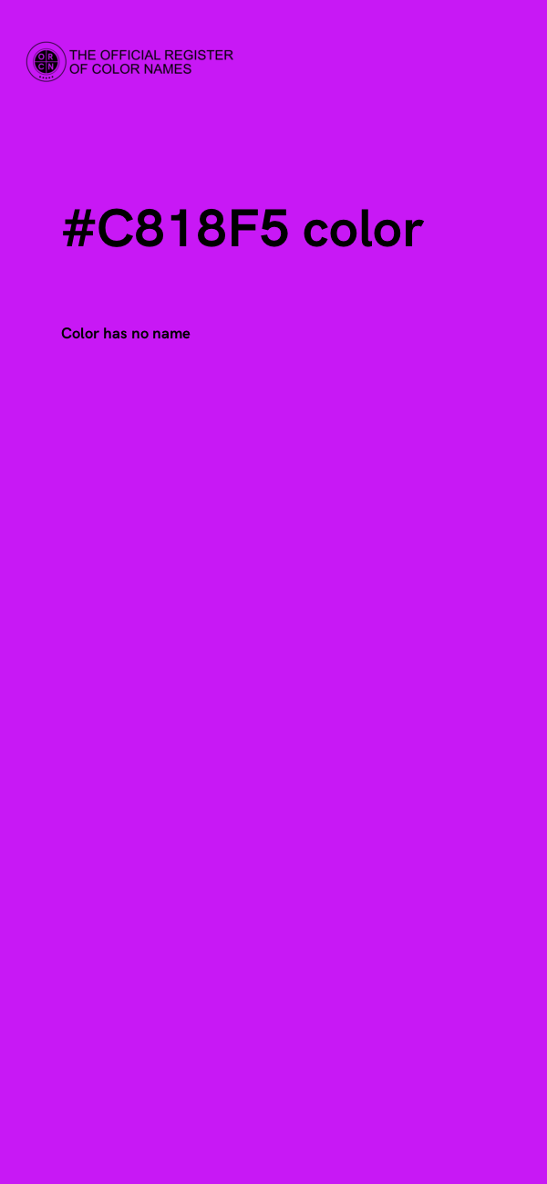 #C818F5 color image