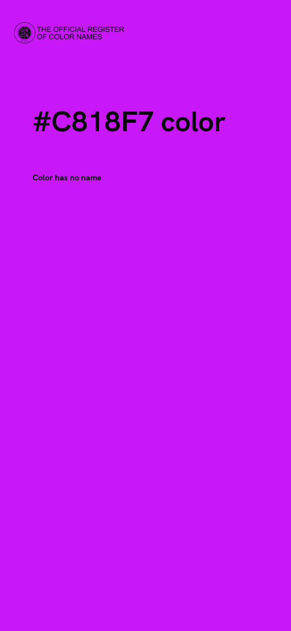 #C818F7 color image