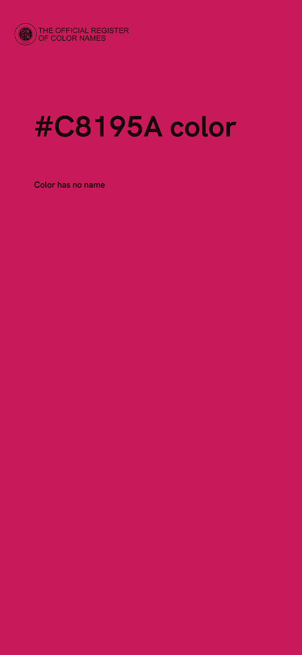 #C8195A color image