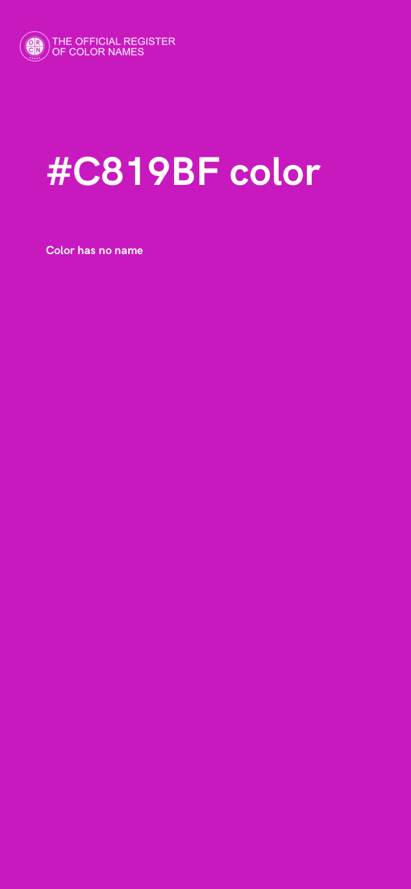 #C819BF color image
