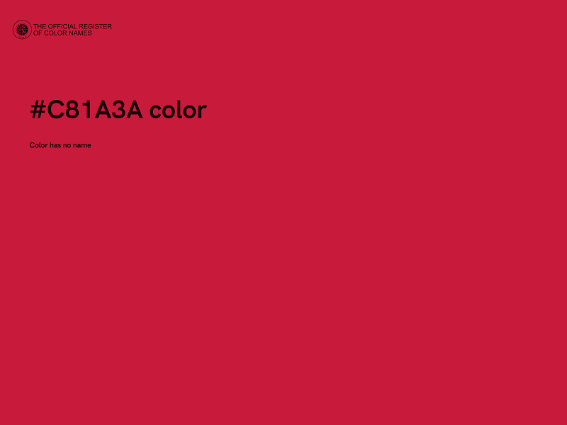 #C81A3A color image