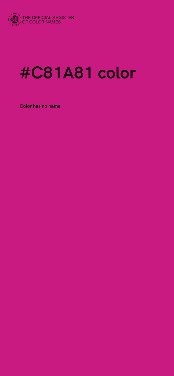 #C81A81 color image