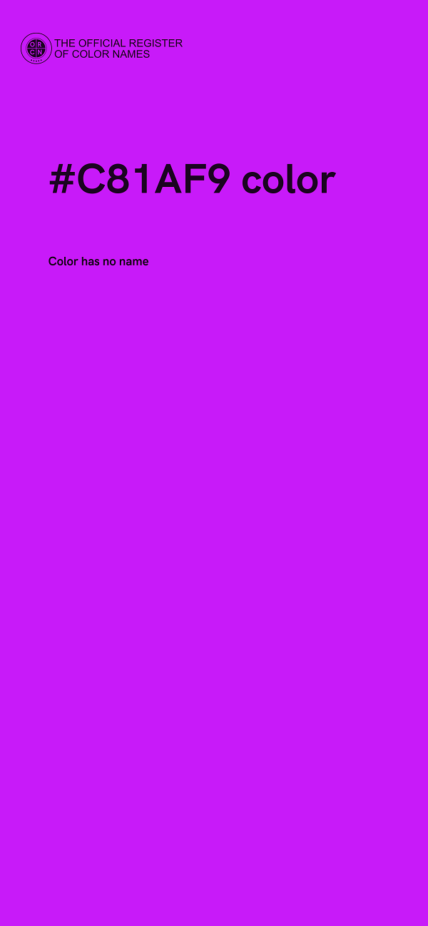 #C81AF9 color image