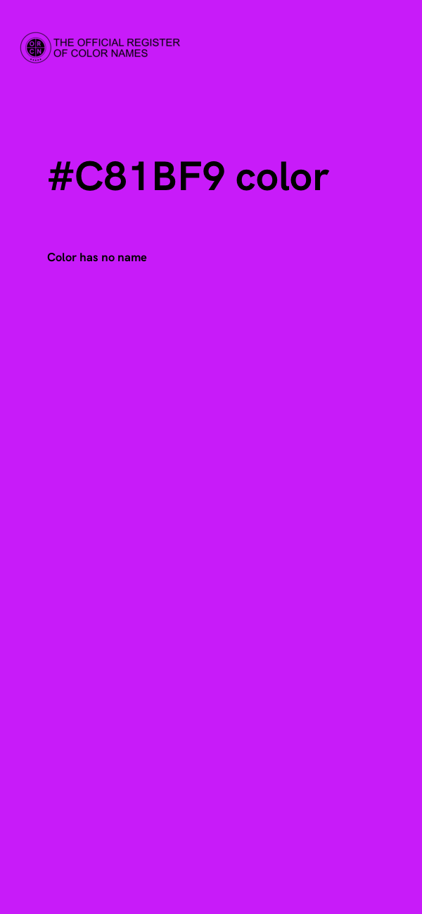 #C81BF9 color image
