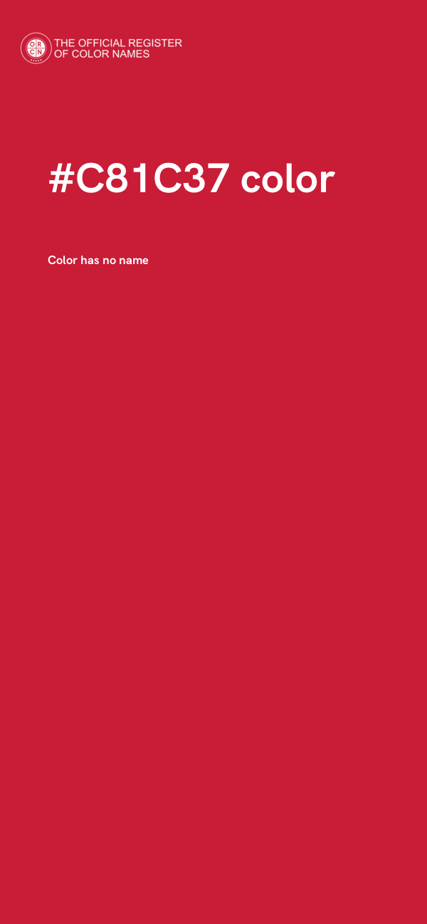 #C81C37 color image