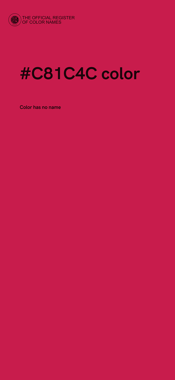 #C81C4C color image
