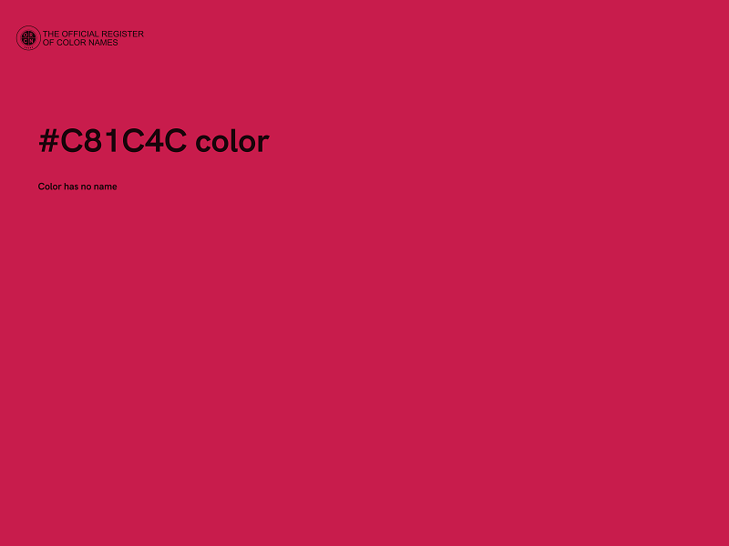 #C81C4C color image