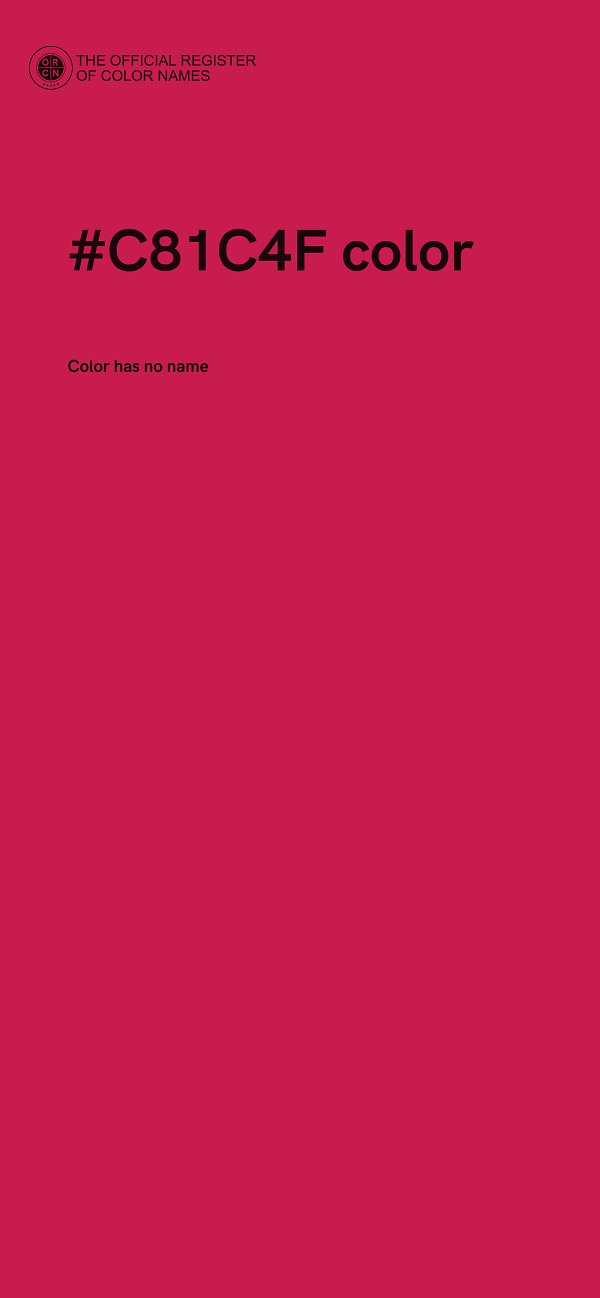 #C81C4F color image