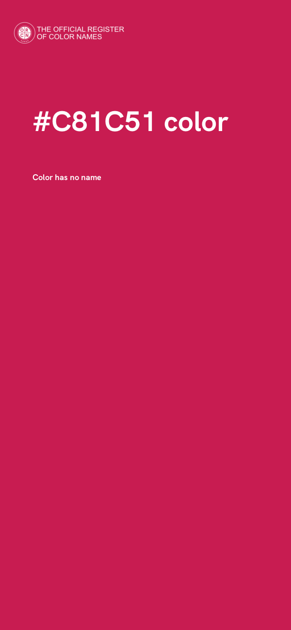 #C81C51 color image