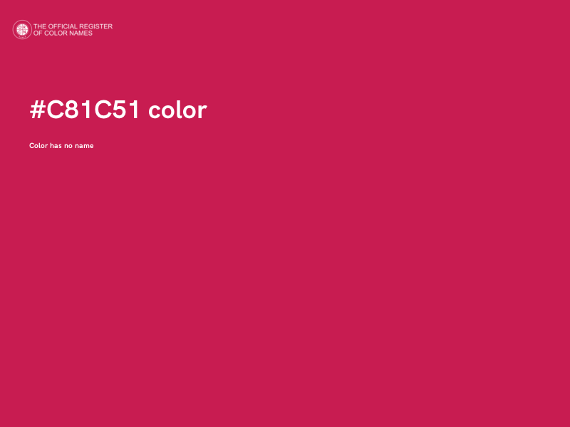 #C81C51 color image