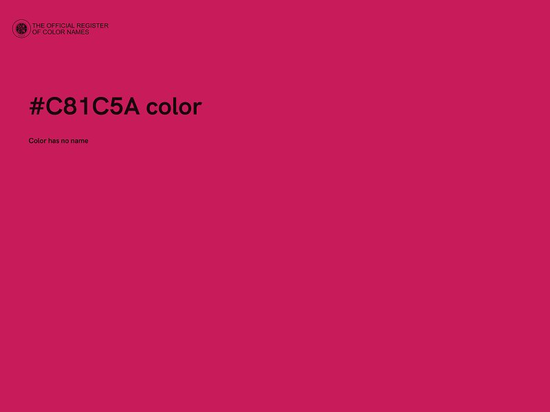 #C81C5A color image