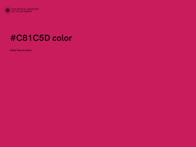 #C81C5D color image