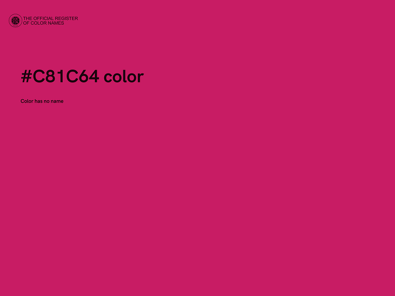 #C81C64 color image