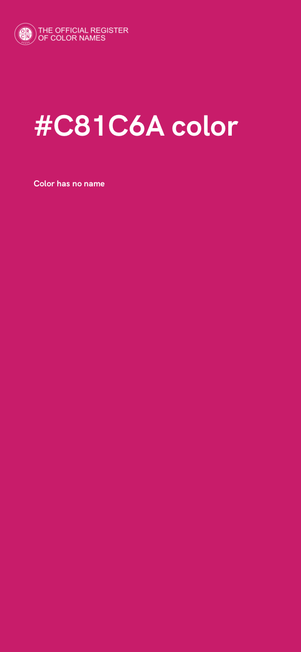 #C81C6A color image