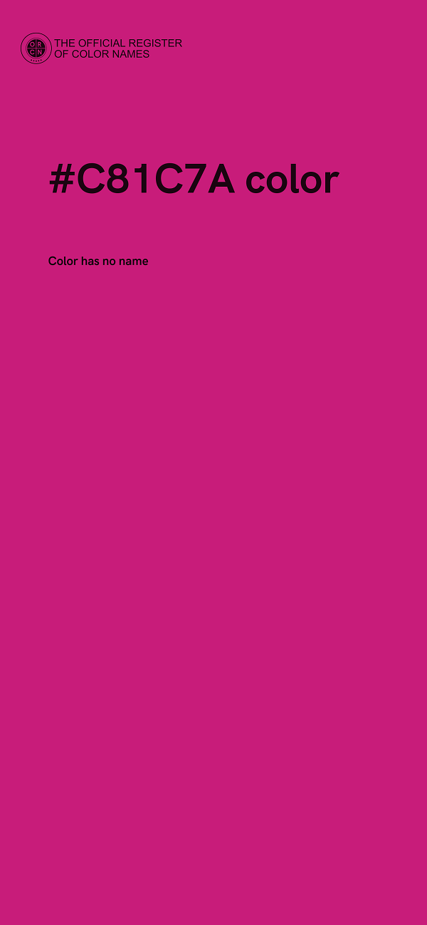 #C81C7A color image
