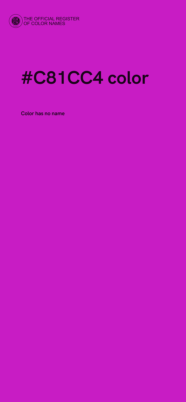 #C81CC4 color image