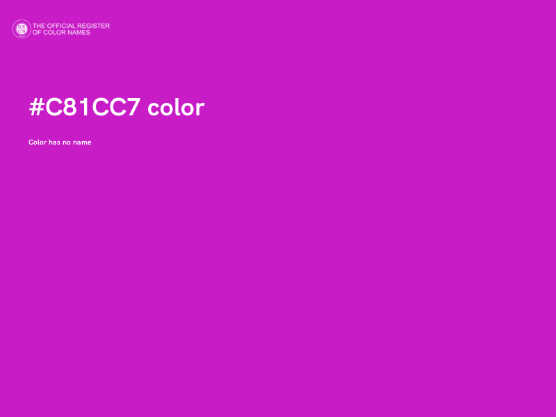 #C81CC7 color image