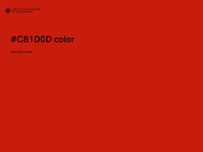 #C81D0D color image