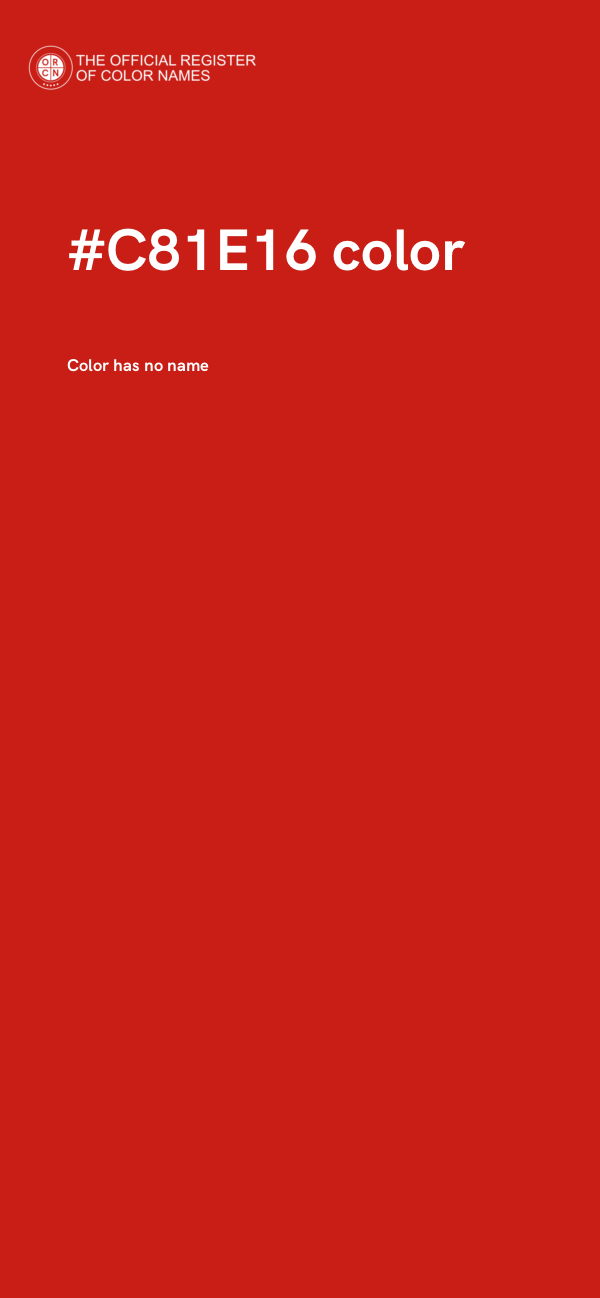 #C81E16 color image
