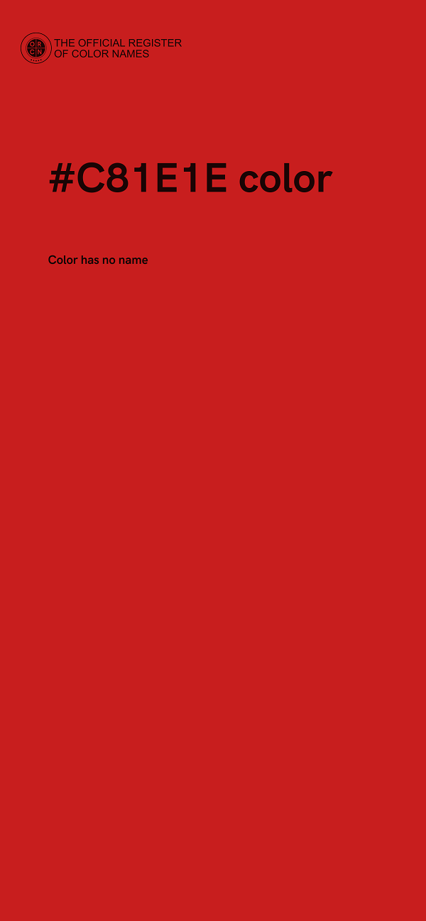 #C81E1E color image