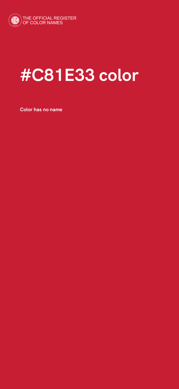 #C81E33 color image