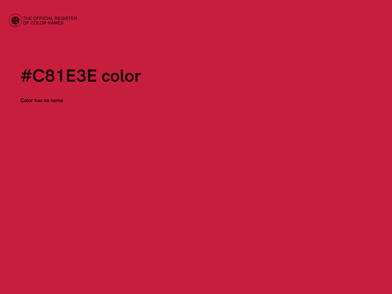 #C81E3E color image