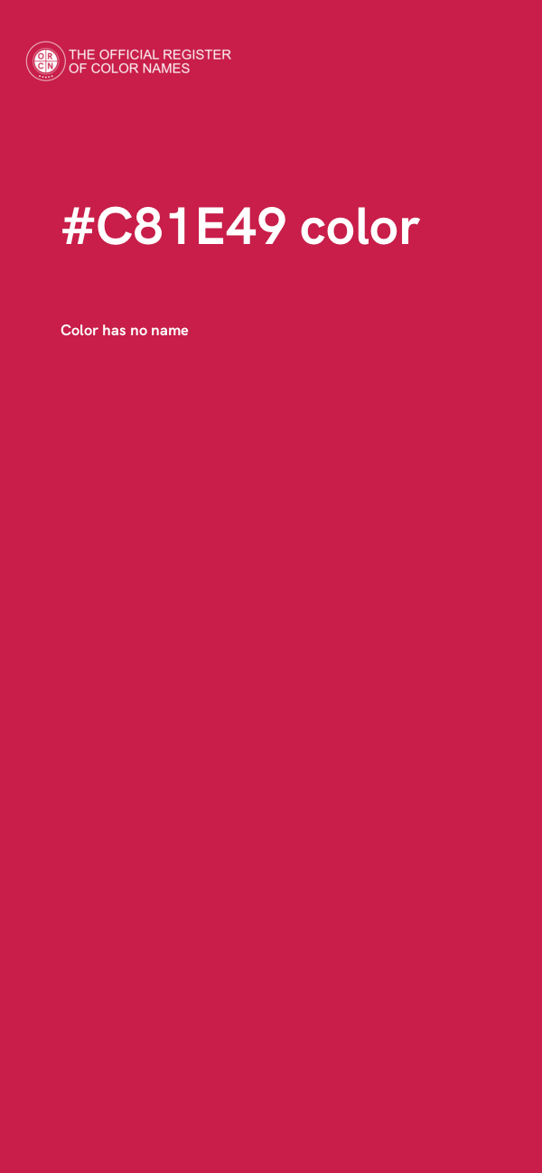 #C81E49 color image