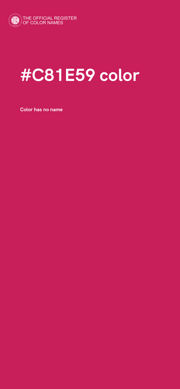 #C81E59 color image