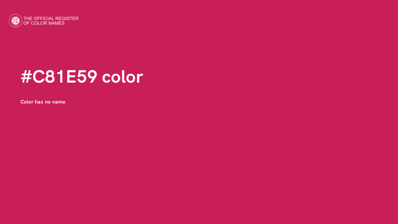 #C81E59 color image