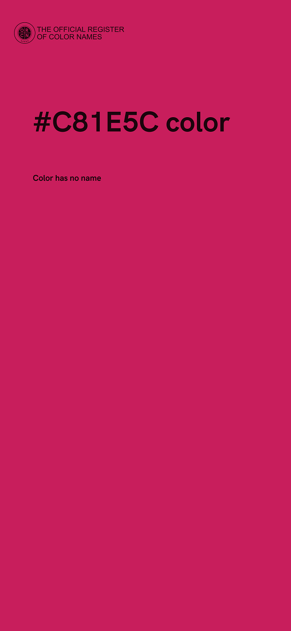 #C81E5C color image