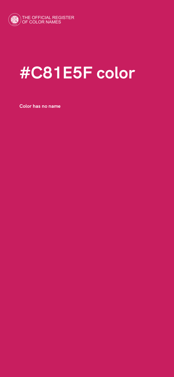 #C81E5F color image