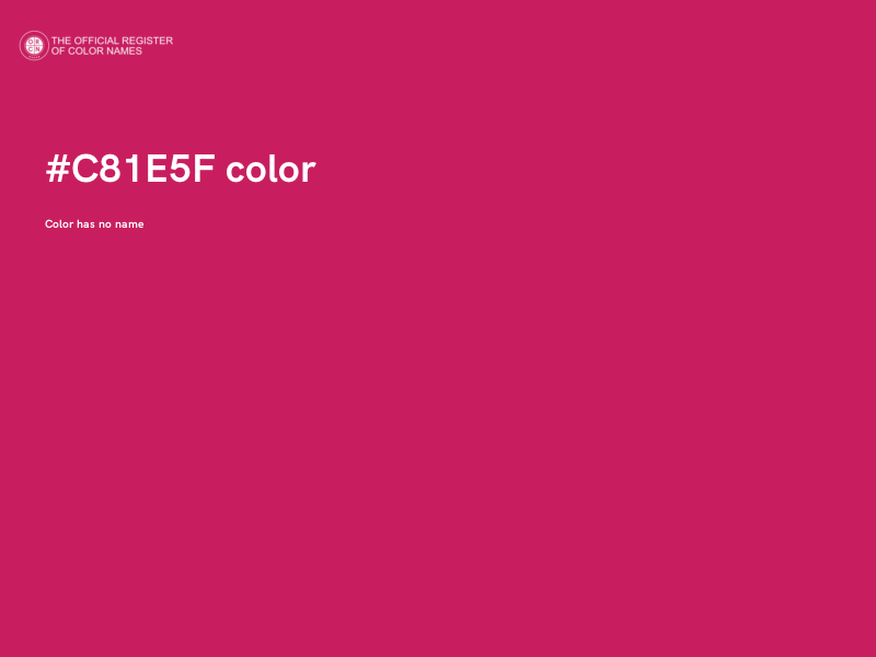 #C81E5F color image